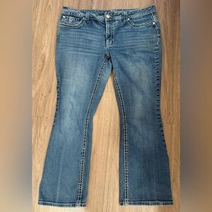 Paisley Sky Women's Size 18 Denim Bootcut Stretch Jeans